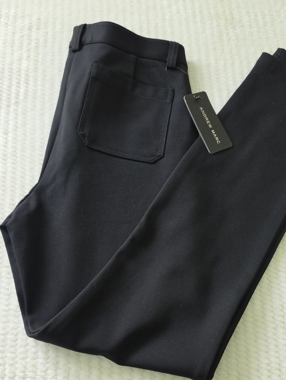 Andrew Marc Black Stretch Pants Brand New